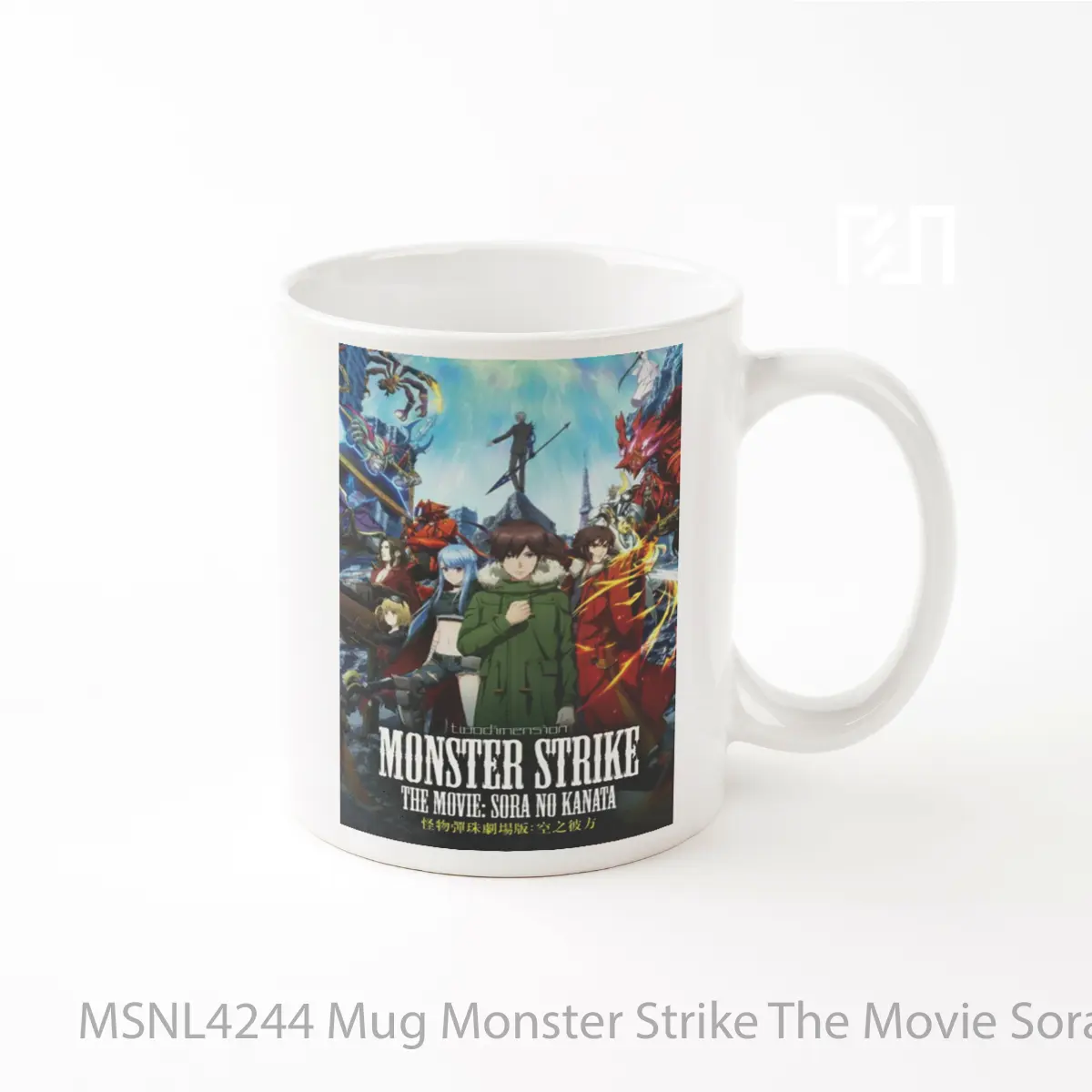 Mug Monster Strike The Movie Sora No Kanata Gelas Keramik Tema Film MSNL4244