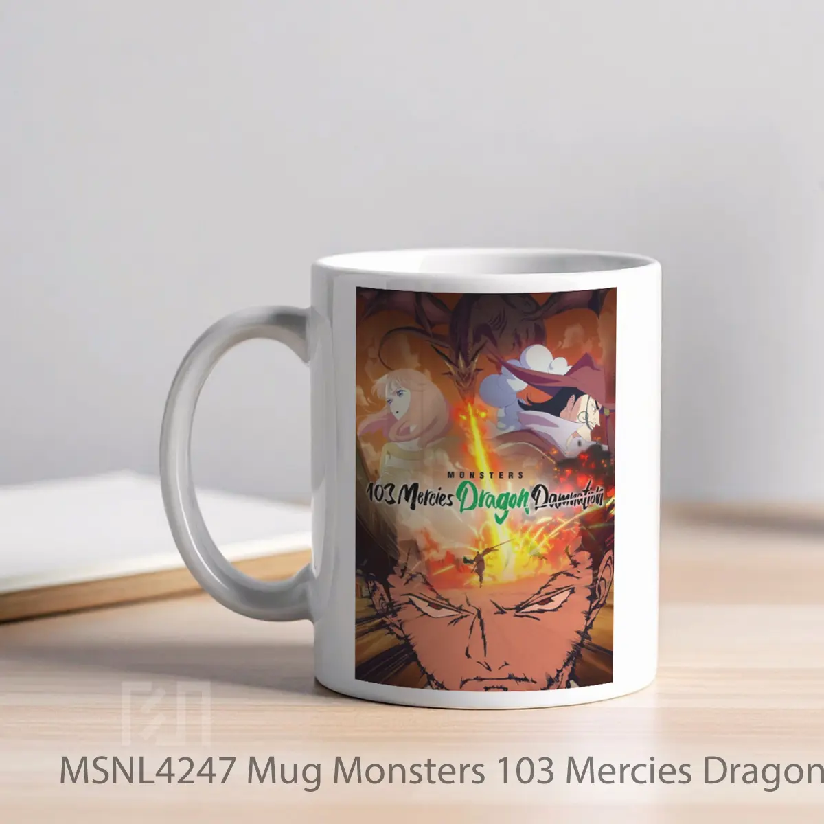 Mug Monsters 103 Mercies Dragon Damnation Gelas Keramik Tema Film MSNL4247 - Tampak Kiri