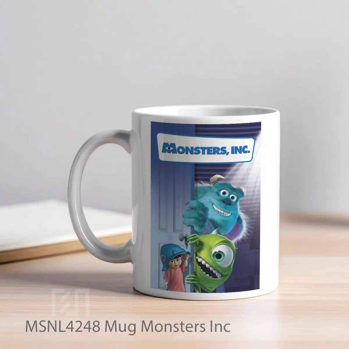 Mug Monsters Inc Gelas Keramik Tema Film MSNL4248 - Tampak Kiri