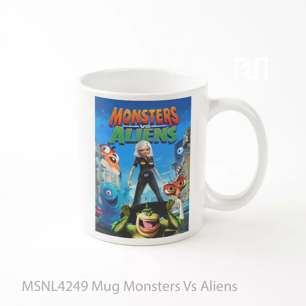 Mug Monsters Vs Aliens Gelas Keramik Tema Film MSNL4249