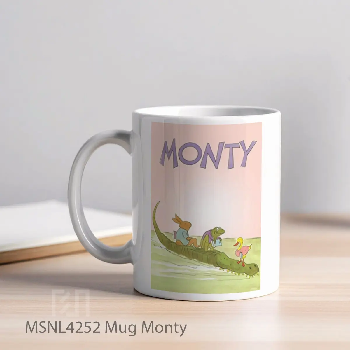 Mug Monty Gelas Keramik Tema Film MSNL4252 - Tampak Kiri
