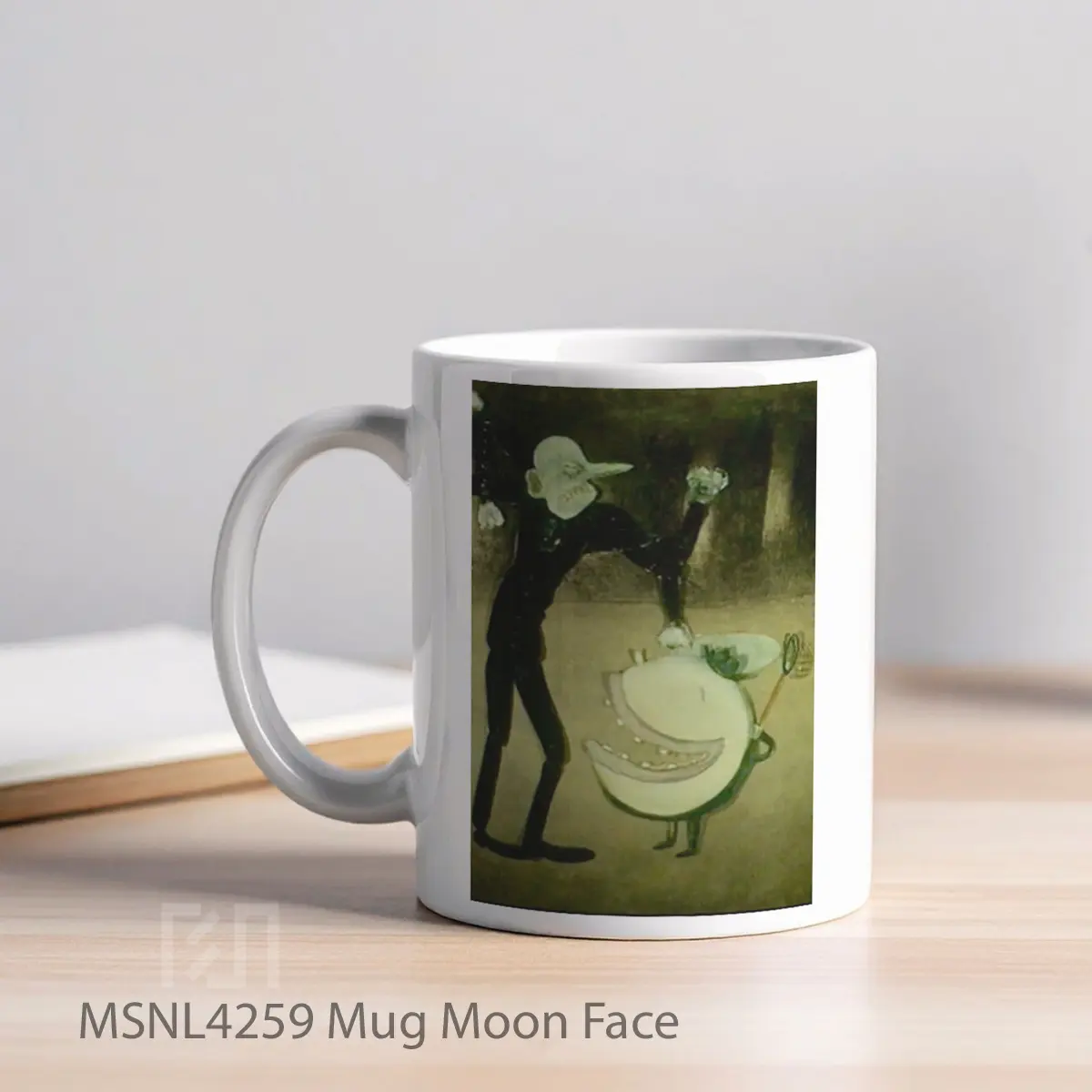Mug Moon Face Gelas Keramik Tema Film MSNL4259 - Tampak Kiri