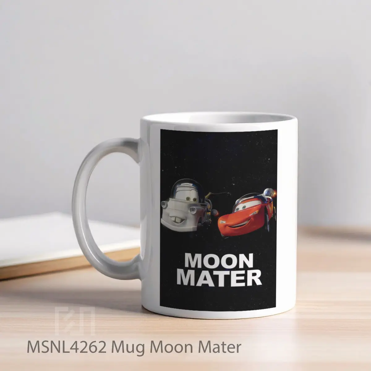 Mug Moon Mater Gelas Keramik Tema Film MSNL4262 - Tampak Kiri