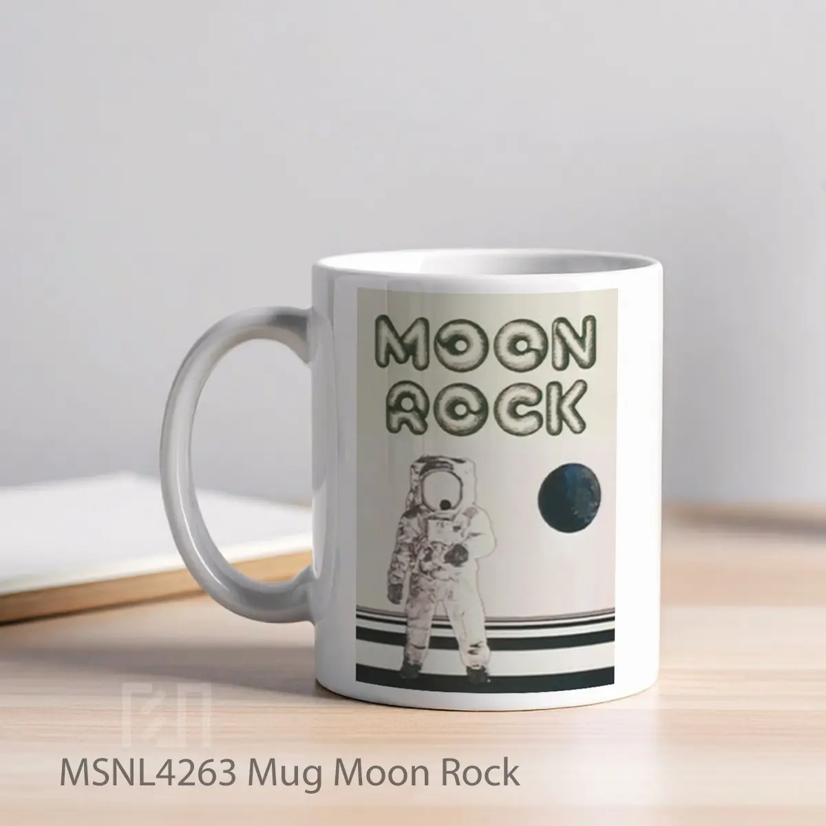 Mug Moon Rock Gelas Keramik Tema Film MSNL4263 - Tampak Kiri