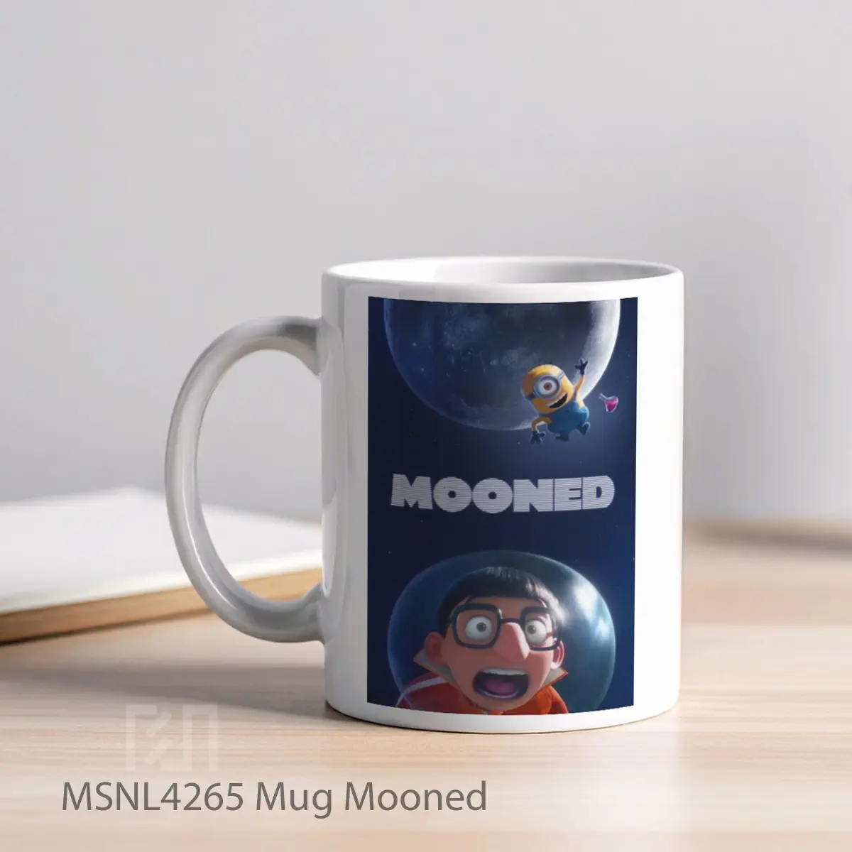Mug Mooned Gelas Keramik Tema Film MSNL4265 - Tampak Kiri