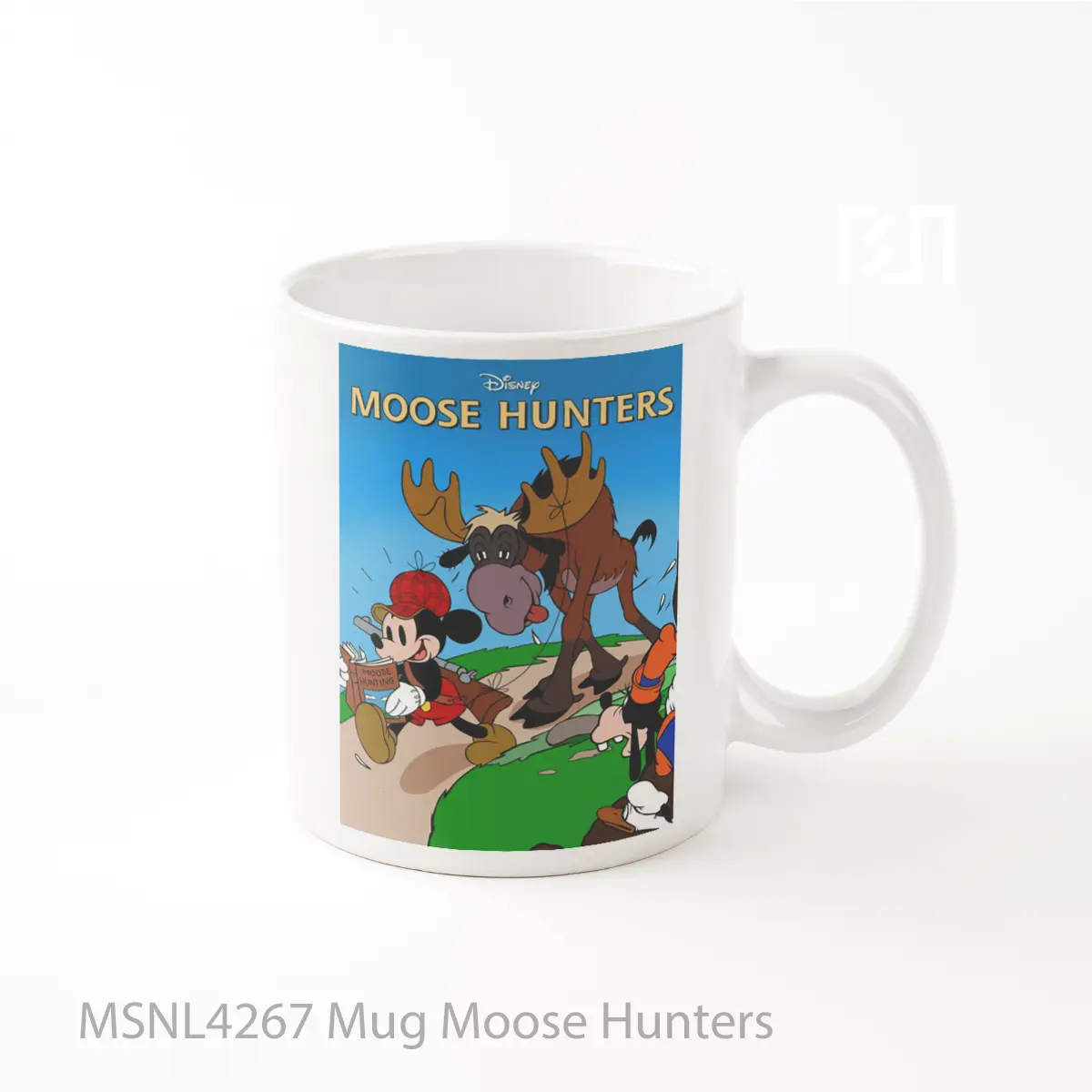 Mug Moose Hunters Gelas Keramik Tema Film MSNL4267