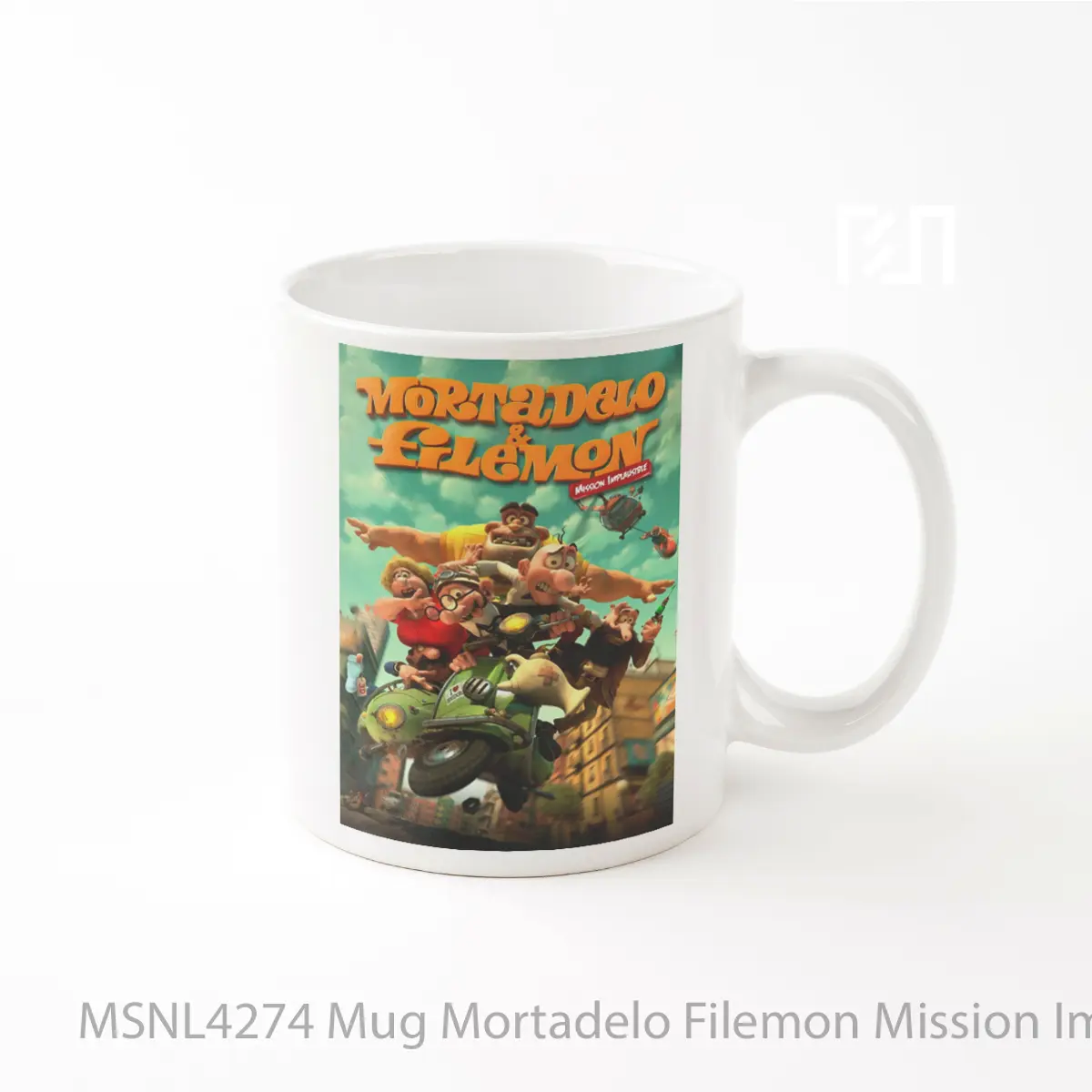 Mug Mortadelo Filemon Mission Implausible Gelas Keramik Tema Film MSNL4274