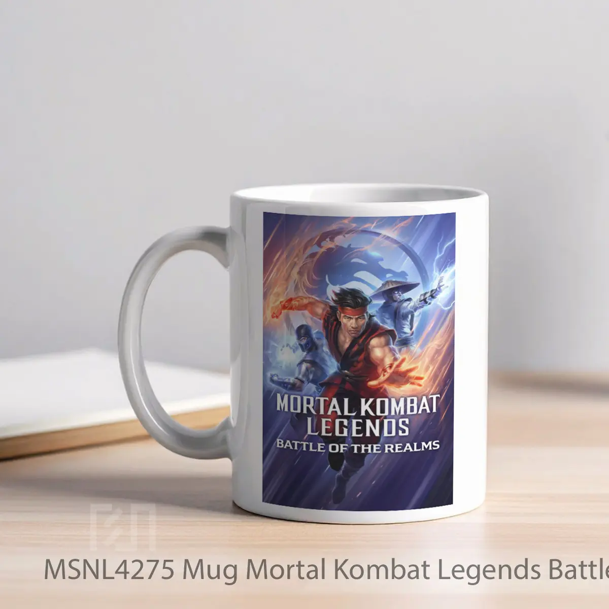 Mug Mortal Kombat Legends Battle Of The Realms Gelas Keramik Tema Film MSNL4275 - Tampak Kiri