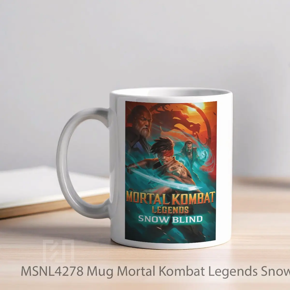 Mug Mortal Kombat Legends Snow Blind Gelas Keramik Tema Film MSNL4278 - Tampak Kiri