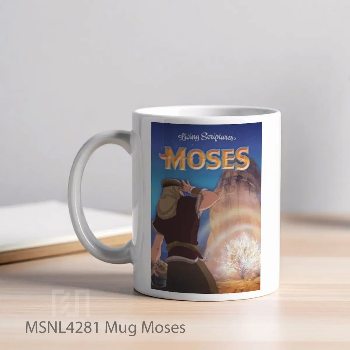 Mug Moses Gelas Keramik Tema Film MSNL4281 - Tampak Kiri