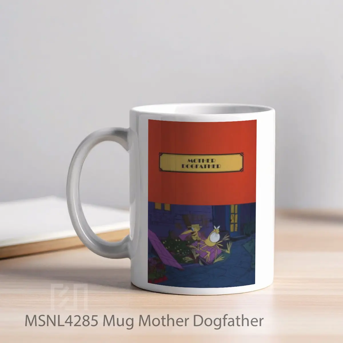 Mug Mother Dogfather Gelas Keramik Tema Film MSNL4285 - Tampak Kiri