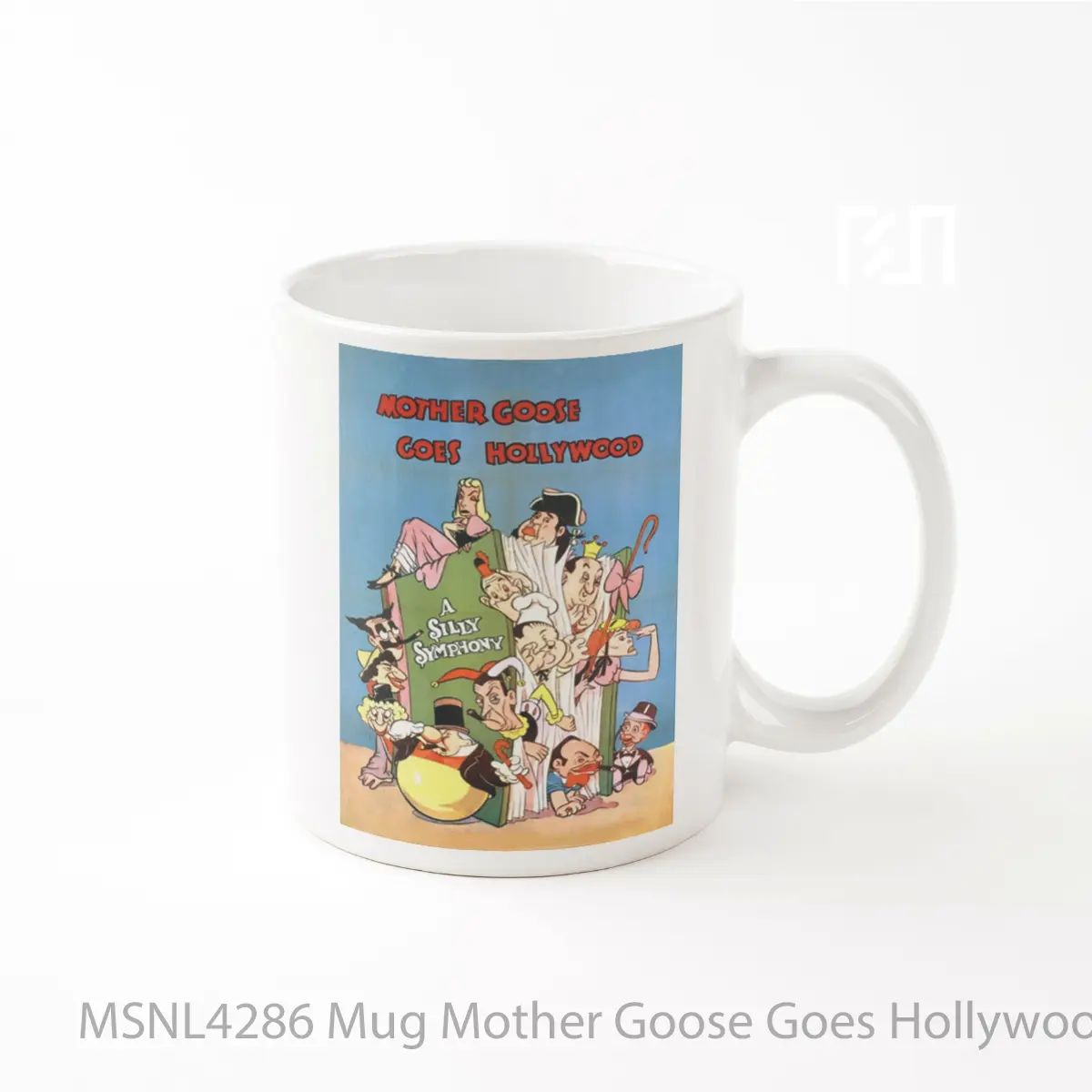 Mug Mother Goose Goes Hollywood Gelas Keramik Tema Film MSNL4286
