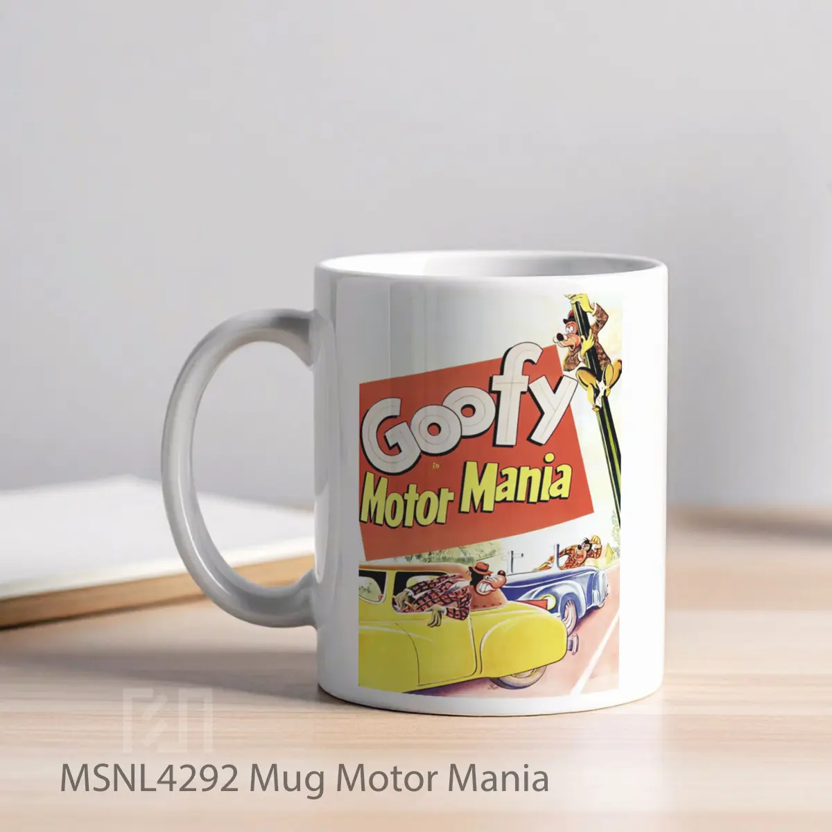 Mug Motor Mania Gelas Keramik Tema Film MSNL4292 - Tampak Kiri