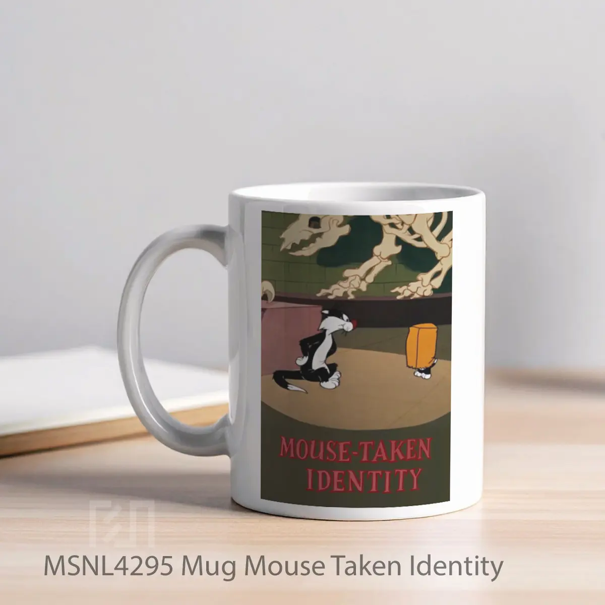 Mug Mouse Taken Identity Gelas Keramik Tema Film MSNL4295 - Tampak Kiri