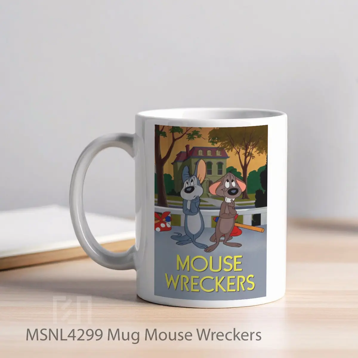Mug Mouse Wreckers Gelas Keramik Tema Film MSNL4299 - Tampak Kiri