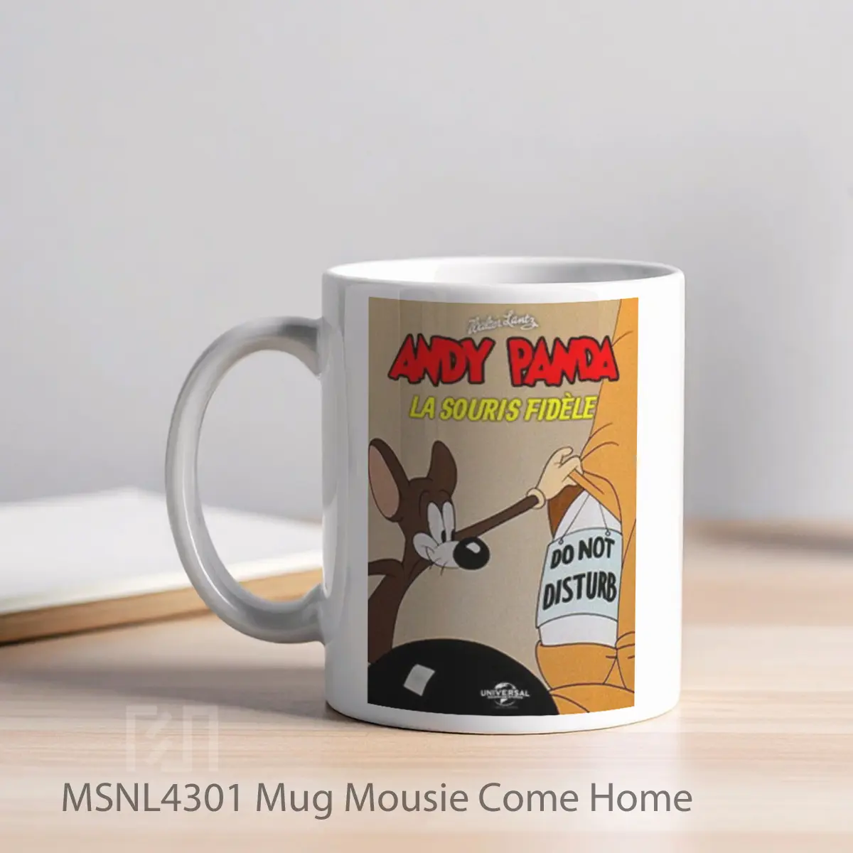 Mug Mousie Come Home Gelas Keramik Tema Film MSNL4301 - Tampak Kiri