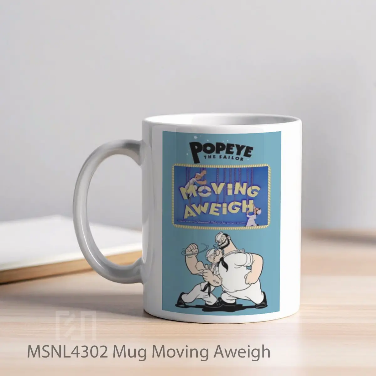 Mug Moving Aweigh Gelas Keramik Tema Film MSNL4302 - Tampak Kiri