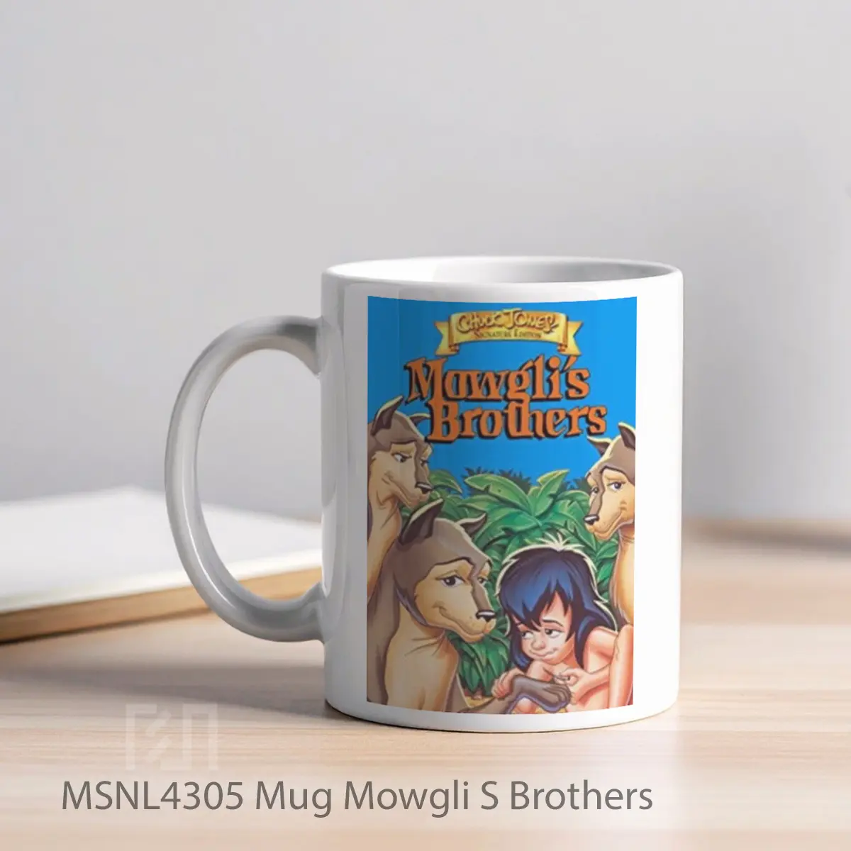 Mug Mowgli S Brothers Gelas Keramik Tema Film MSNL4305 - Tampak Kiri