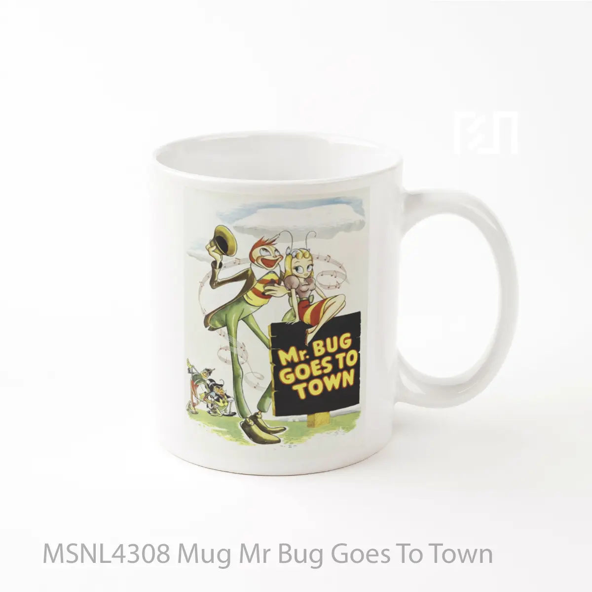 Mug Mr Bug Goes To Town Gelas Keramik Tema Film MSNL4308