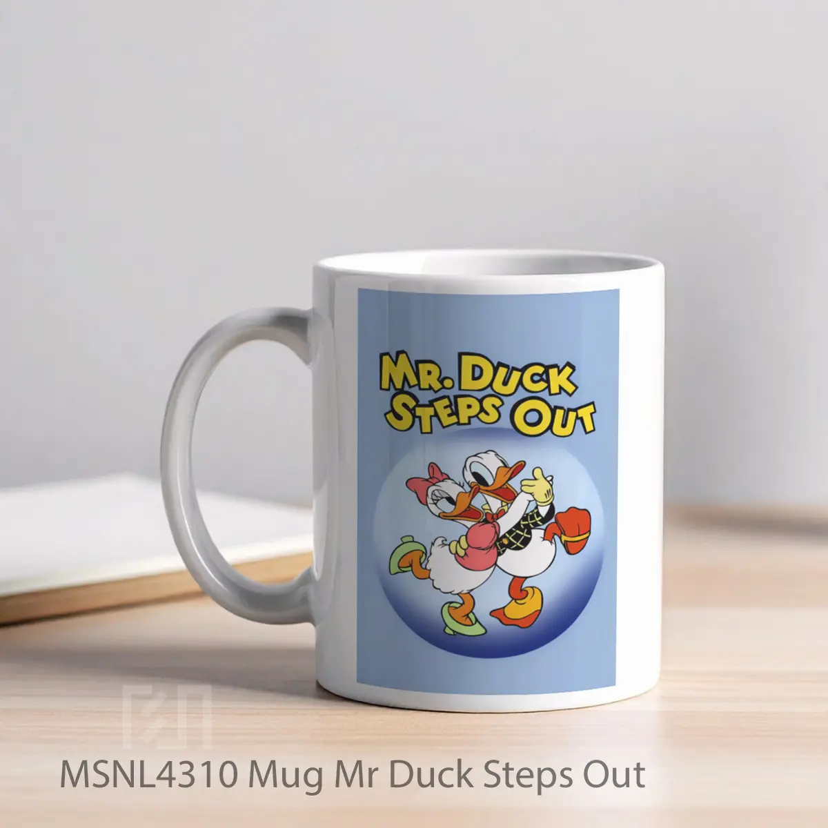 Mug Mr Duck Steps Out Gelas Keramik Tema Film MSNL4310 - Tampak Kiri