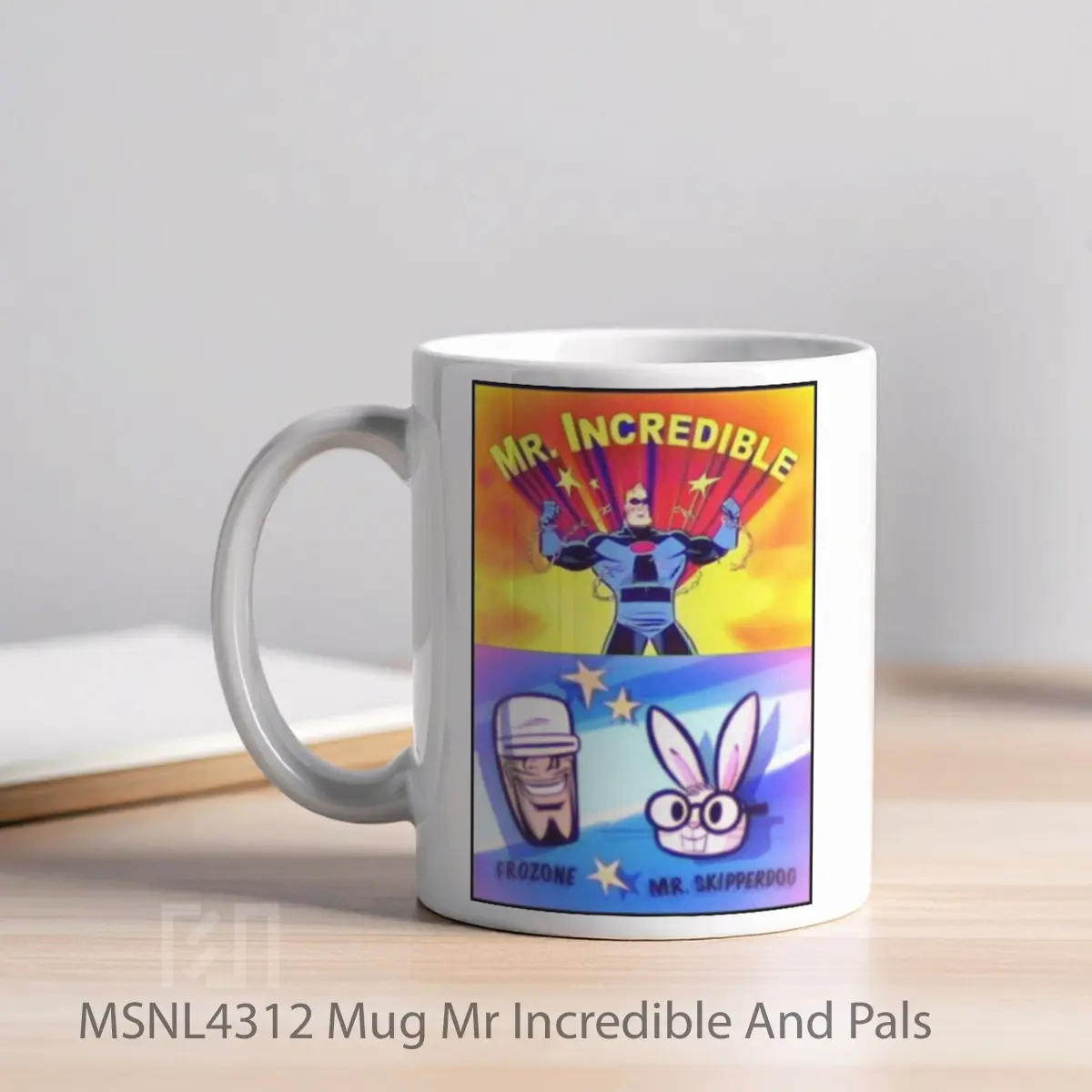 Mug Mr Incredible And Pals Gelas Keramik Tema Film MSNL4312 - Tampak Kiri