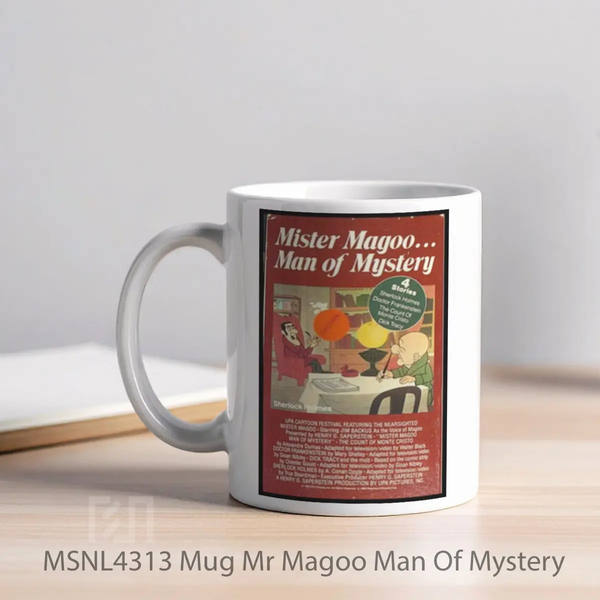 Mug Mr Magoo Man Of Mystery Gelas Keramik Tema Film MSNL4313 - Tampak Kiri