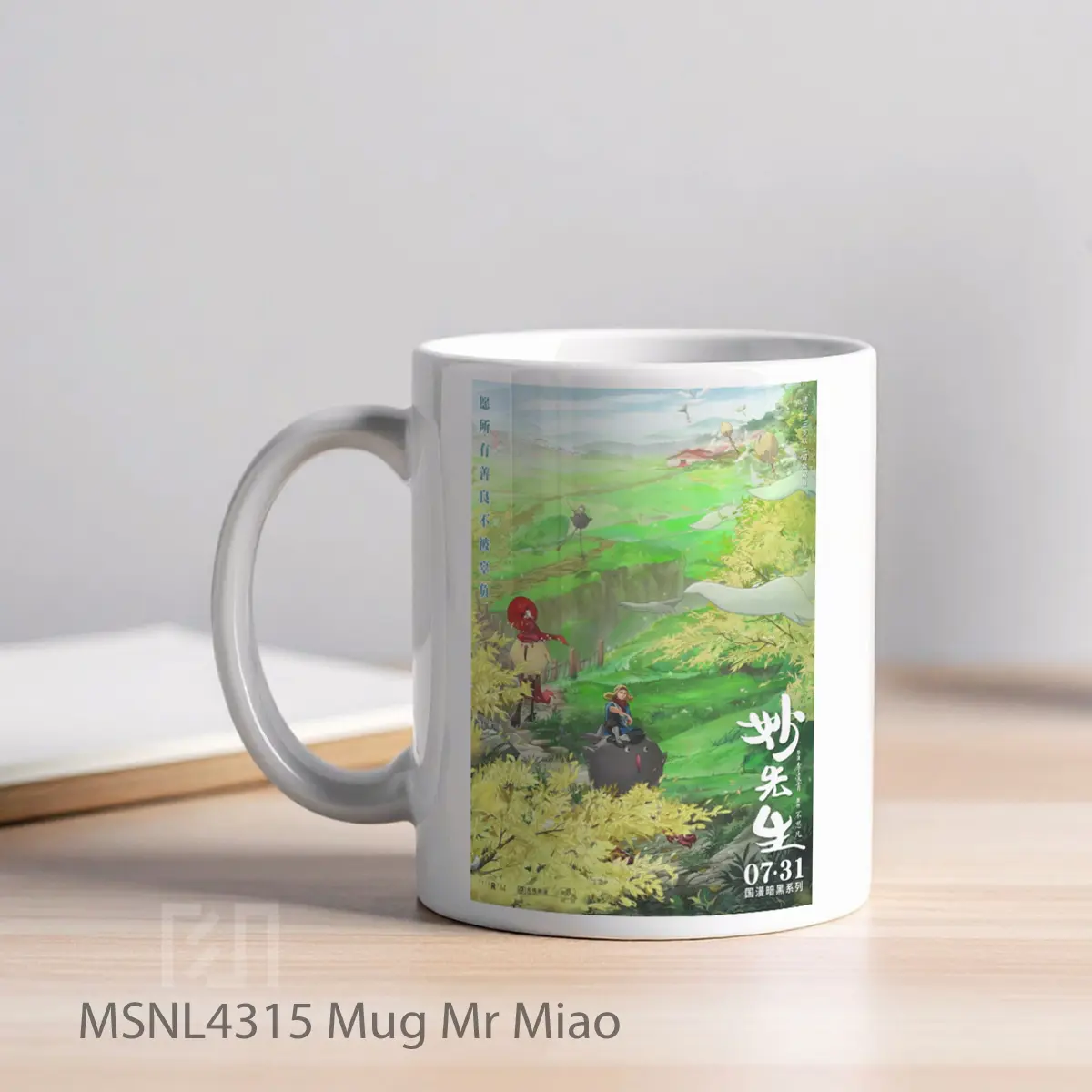 Mug Mr Miao Gelas Keramik Tema Film MSNL4315 - Tampak Kiri