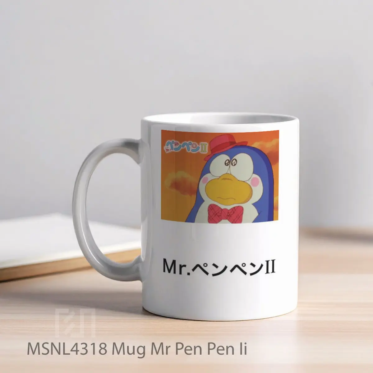 Mug Mr Pen Pen Ii Gelas Keramik Tema Film MSNL4318 - Tampak Kiri