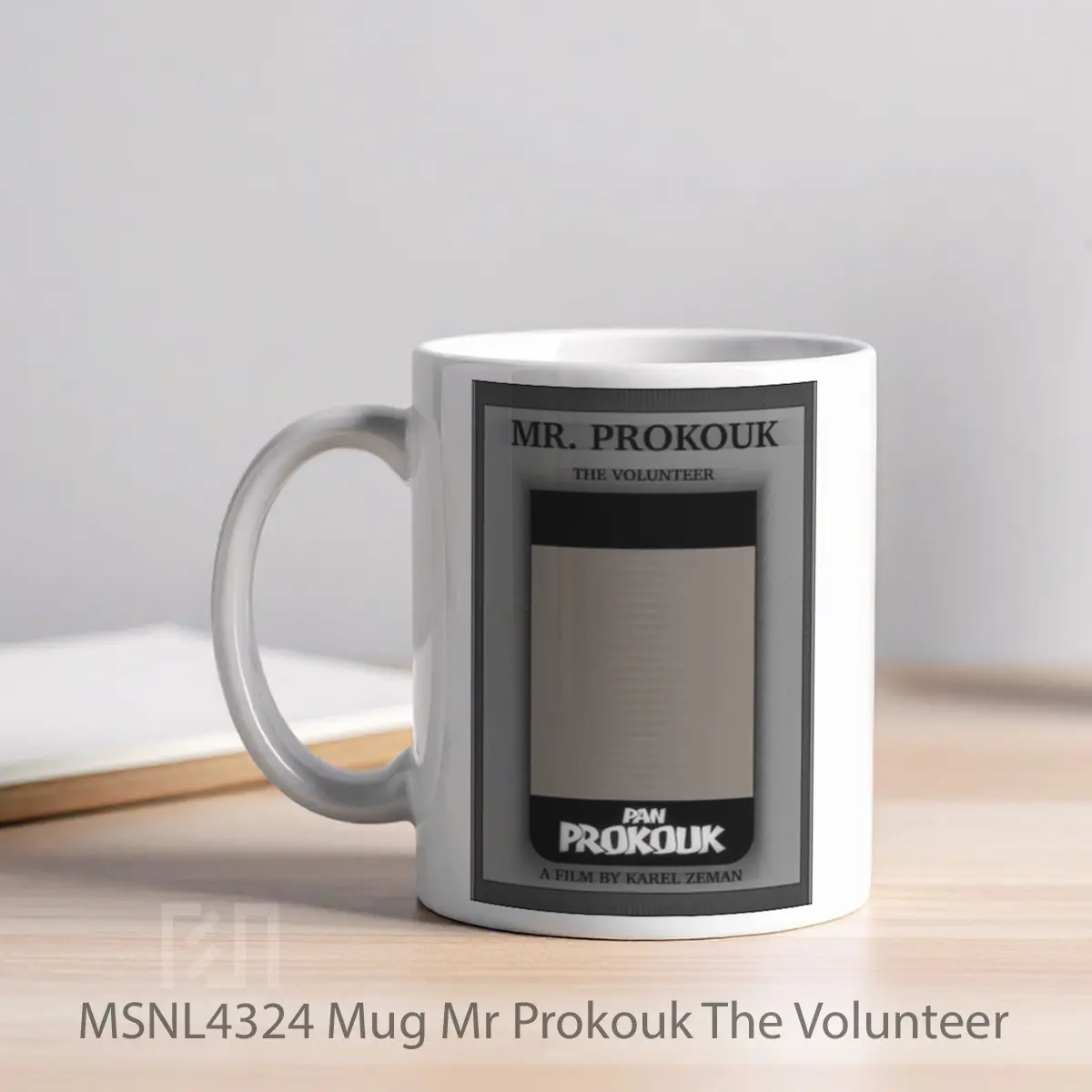 Mug Mr Prokouk The Volunteer Gelas Keramik Tema Film MSNL4324 - Tampak Kiri
