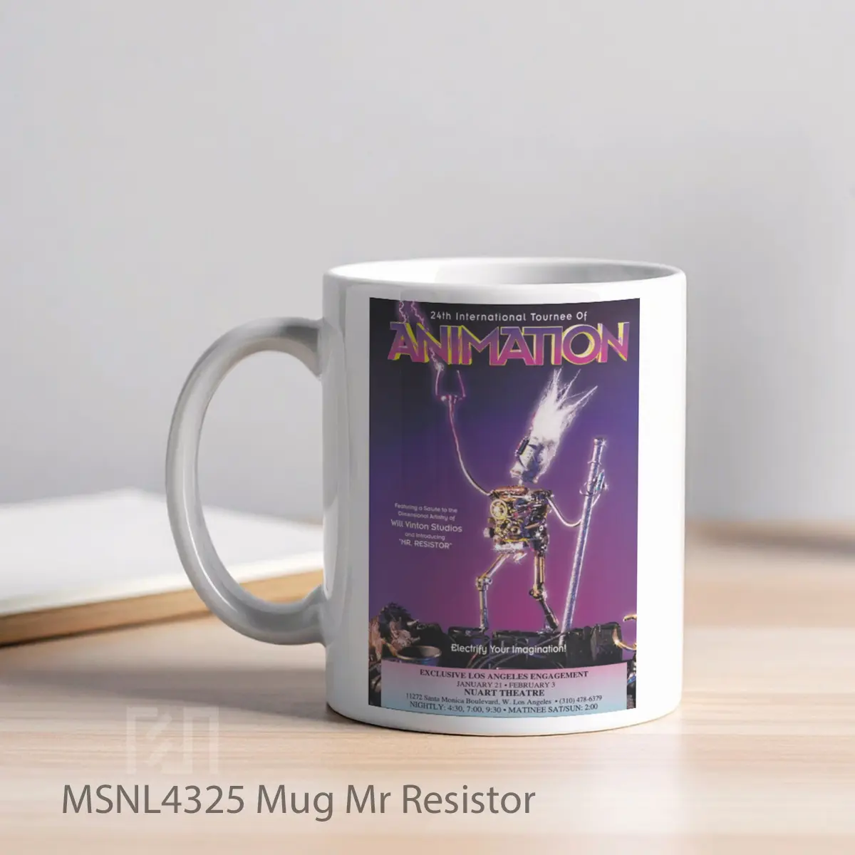 Mug Mr Resistor Gelas Keramik Tema Film MSNL4325 - Tampak Kiri
