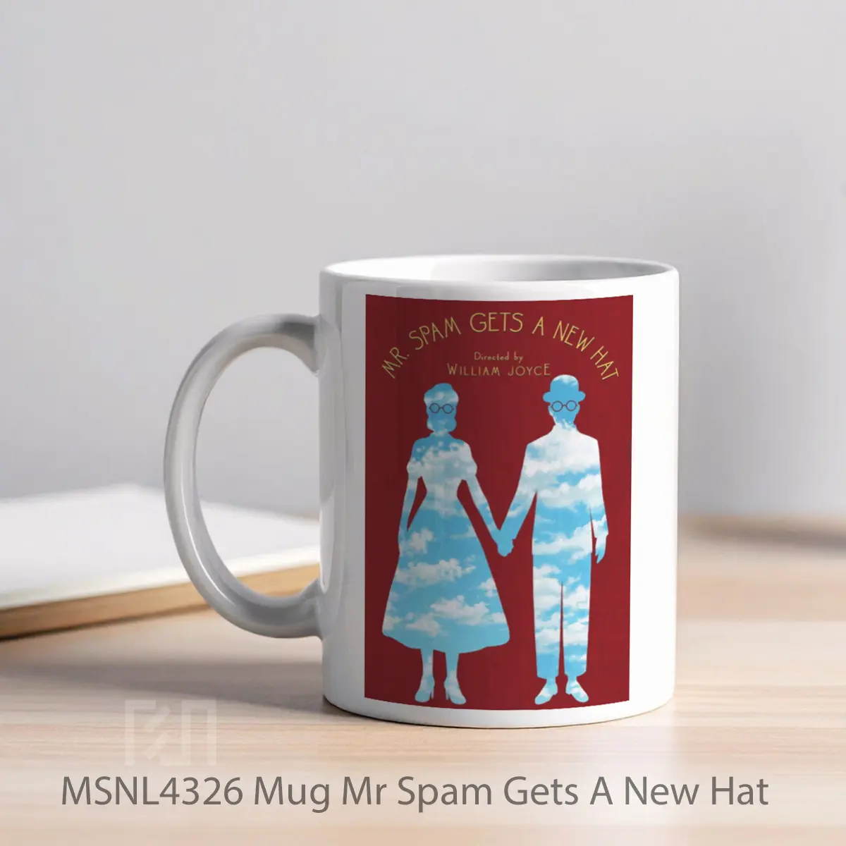 Mug Mr Spam Gets A New Hat Gelas Keramik Tema Film MSNL4326 - Tampak Kiri