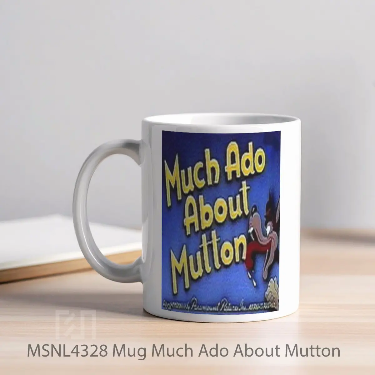 Mug Much Ado About Mutton Gelas Keramik Tema Film MSNL4328 - Tampak Kiri