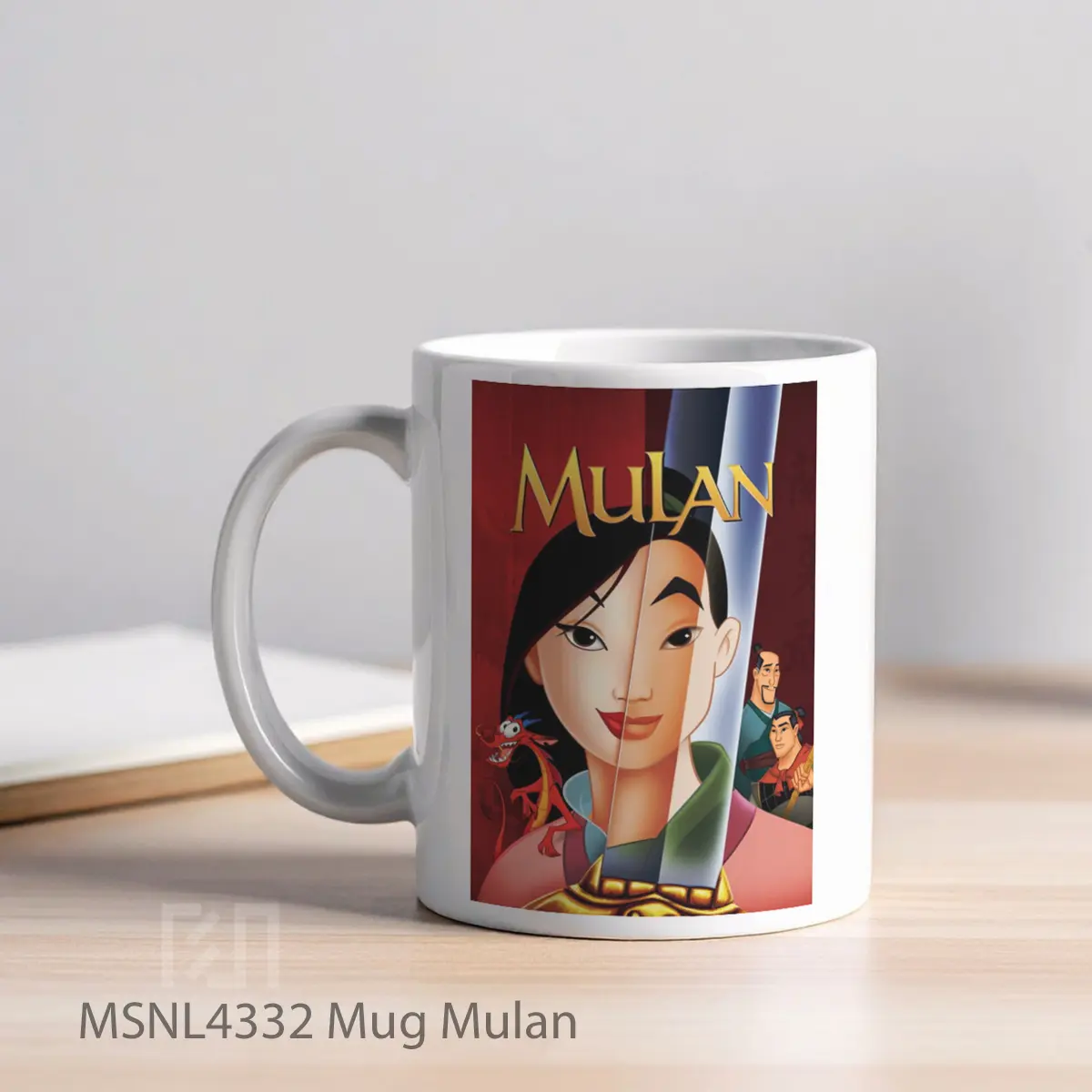 Mug Mulan Gelas Keramik Tema Film MSNL4332 - Tampak Kiri