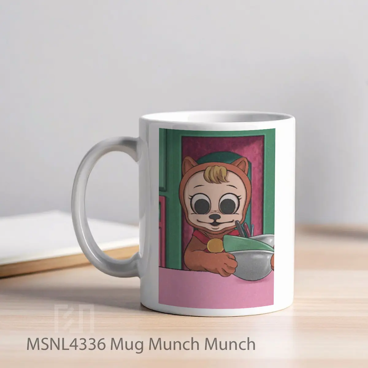 Mug Munch Munch Gelas Keramik Tema Film MSNL4336 - Tampak Kiri