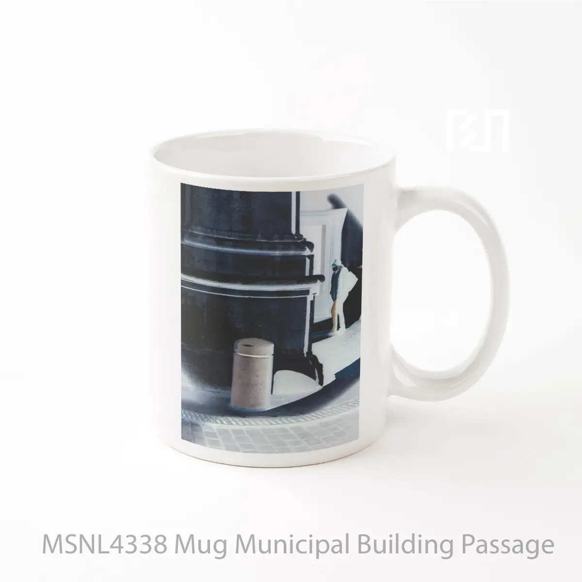 Mug Municipal Building Passage Gelas Keramik Tema Film MSNL4338