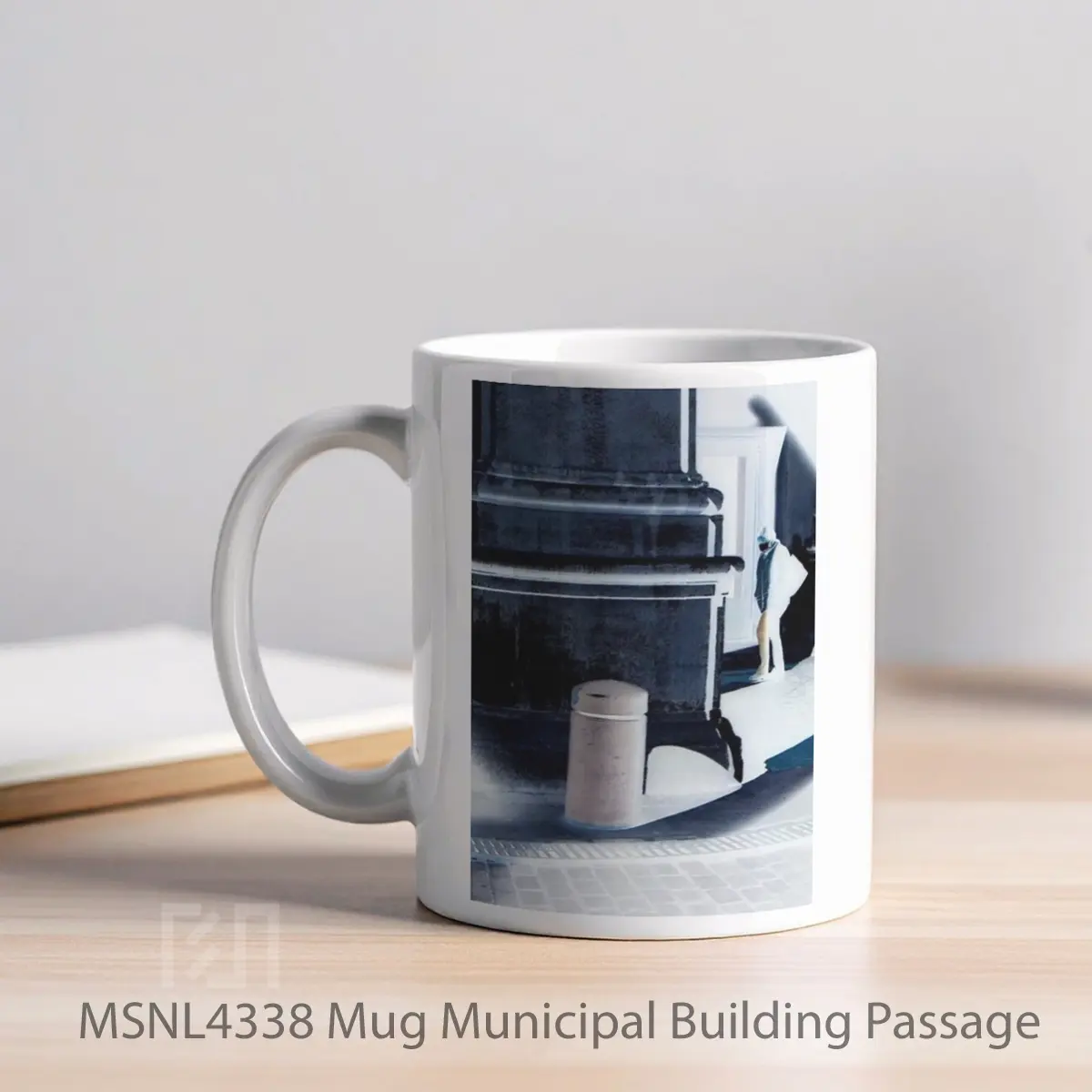 Mug Municipal Building Passage Gelas Keramik Tema Film MSNL4338 - Tampak Kiri
