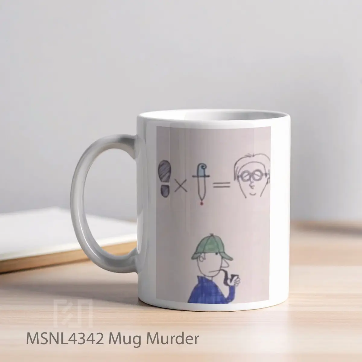 Mug Murder Gelas Keramik Tema Film MSNL4342 - Tampak Kiri