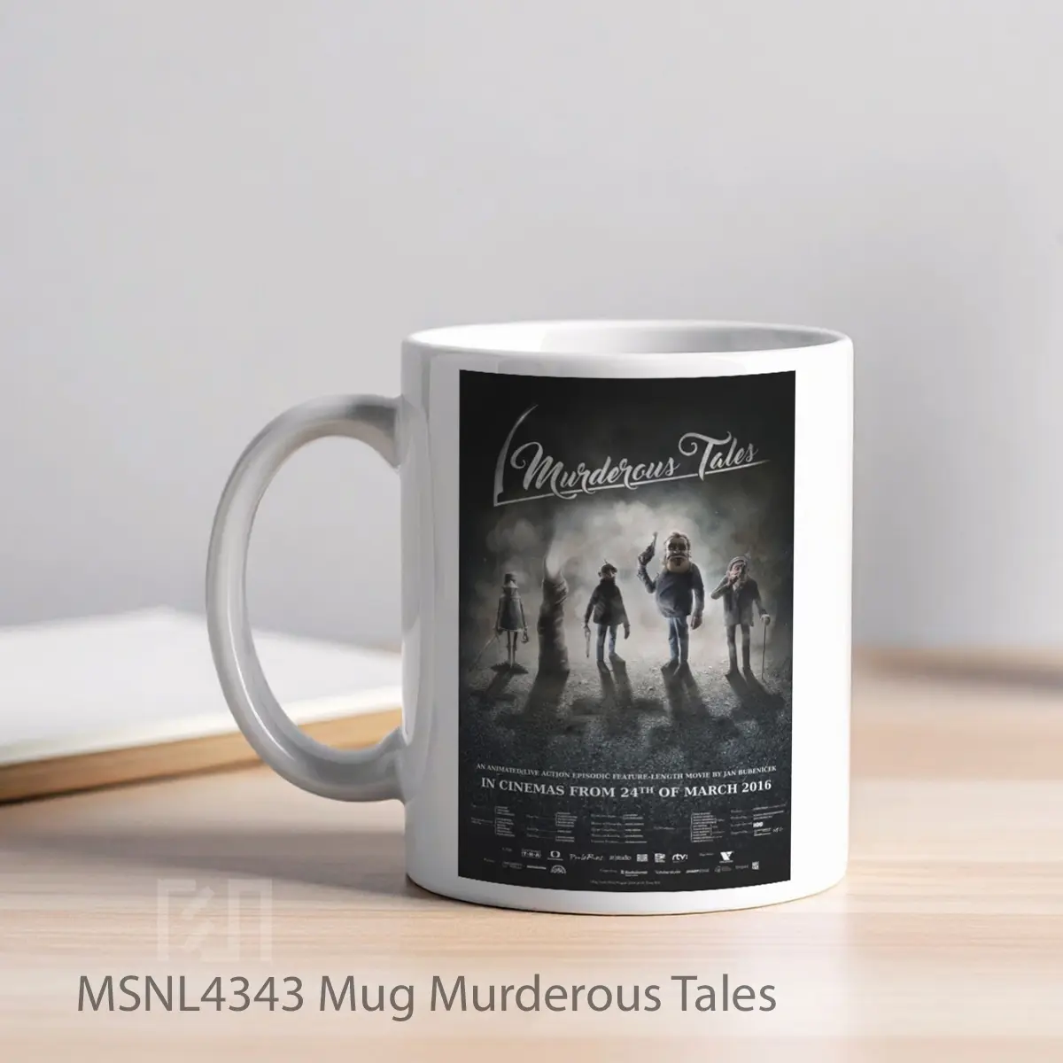 Mug Murderous Tales Gelas Keramik Tema Film MSNL4343 - Tampak Kiri