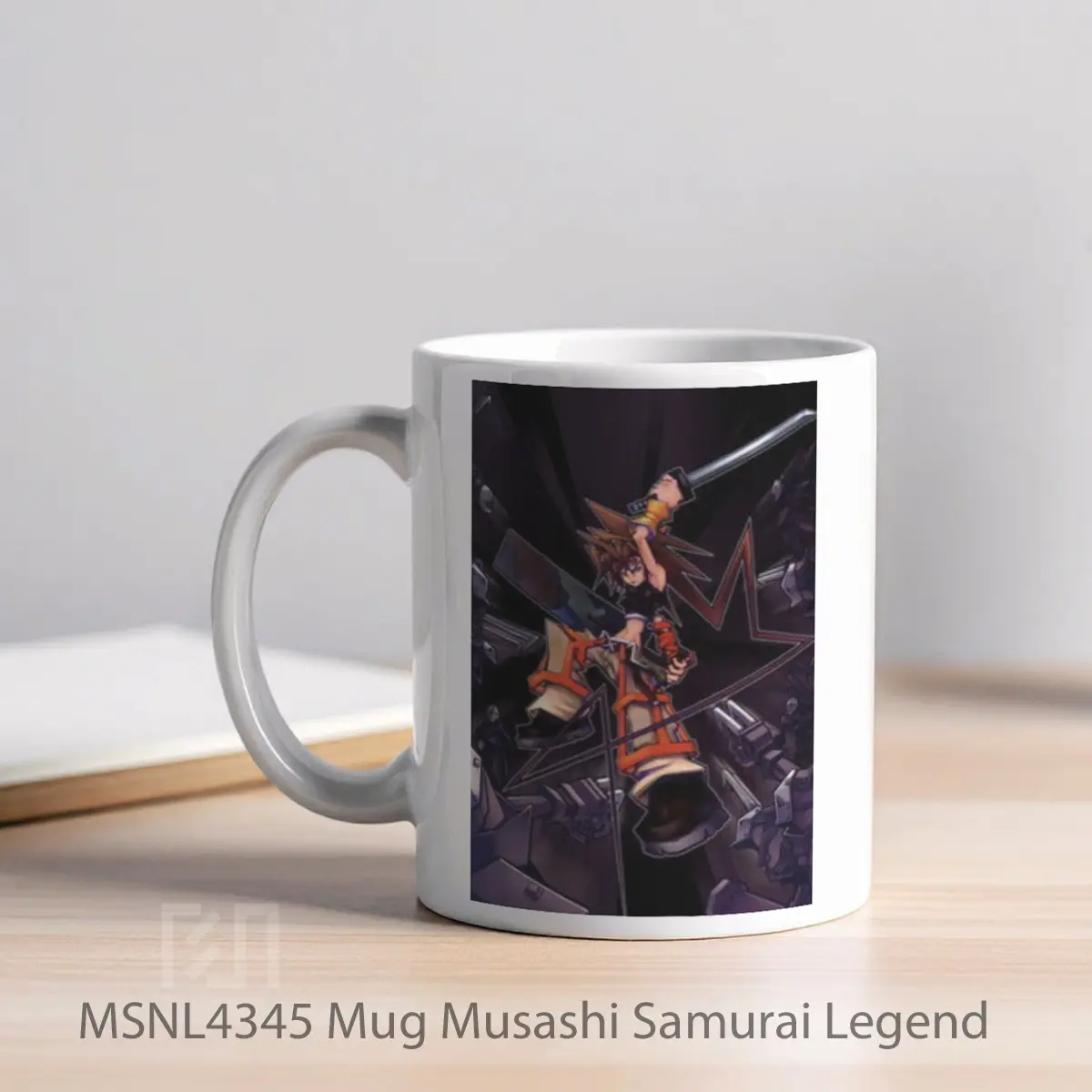 Mug Musashi Samurai Legend Gelas Keramik Tema Film MSNL4345 - Tampak Kiri
