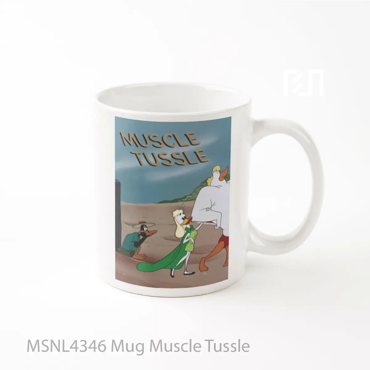 Mug Muscle Tussle Gelas Keramik Tema Film MSNL4346
