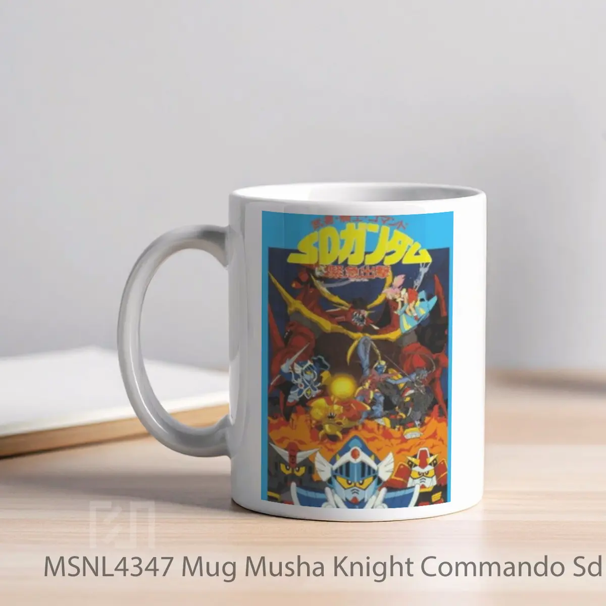 Mug Musha Knight Commando Sd Gundam Emergency Sortie Gelas Keramik Tema Film MSNL4347 - Tampak Kiri