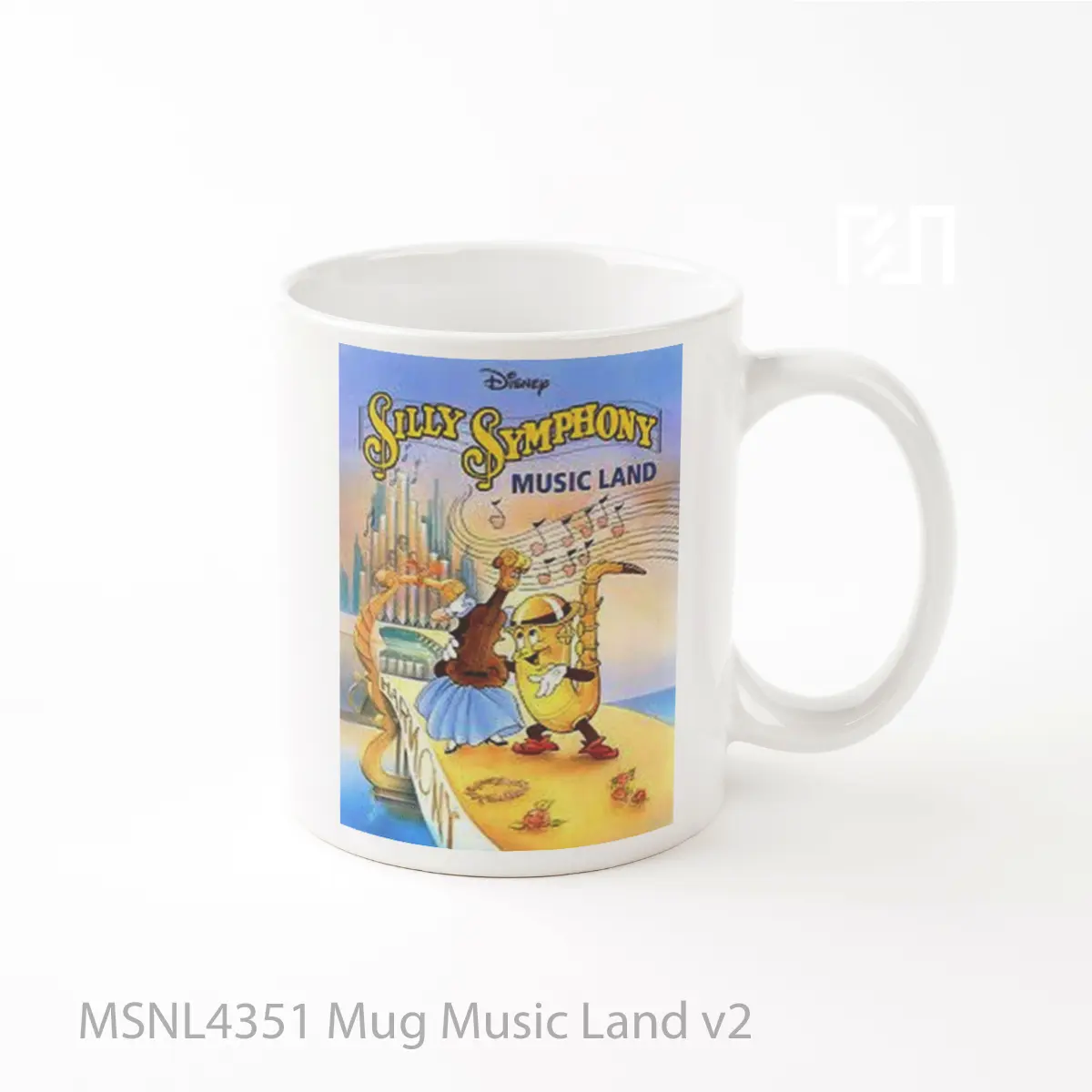 Mug Music Land V2 Gelas Keramik Tema Film MSNL4351
