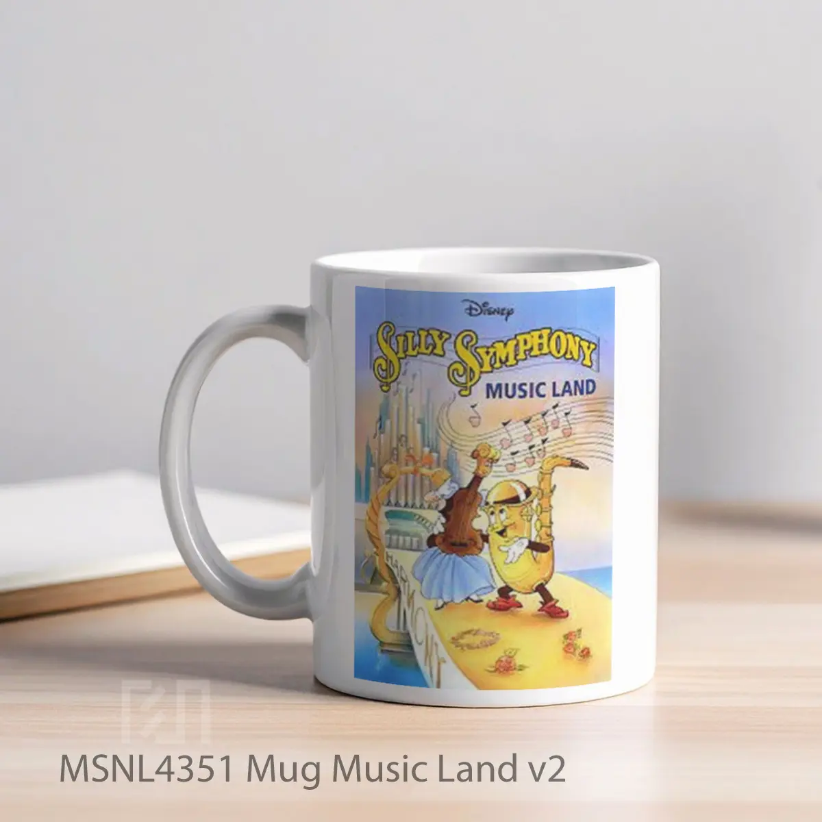 Mug Music Land V2 Gelas Keramik Tema Film MSNL4351 - Tampak Kiri