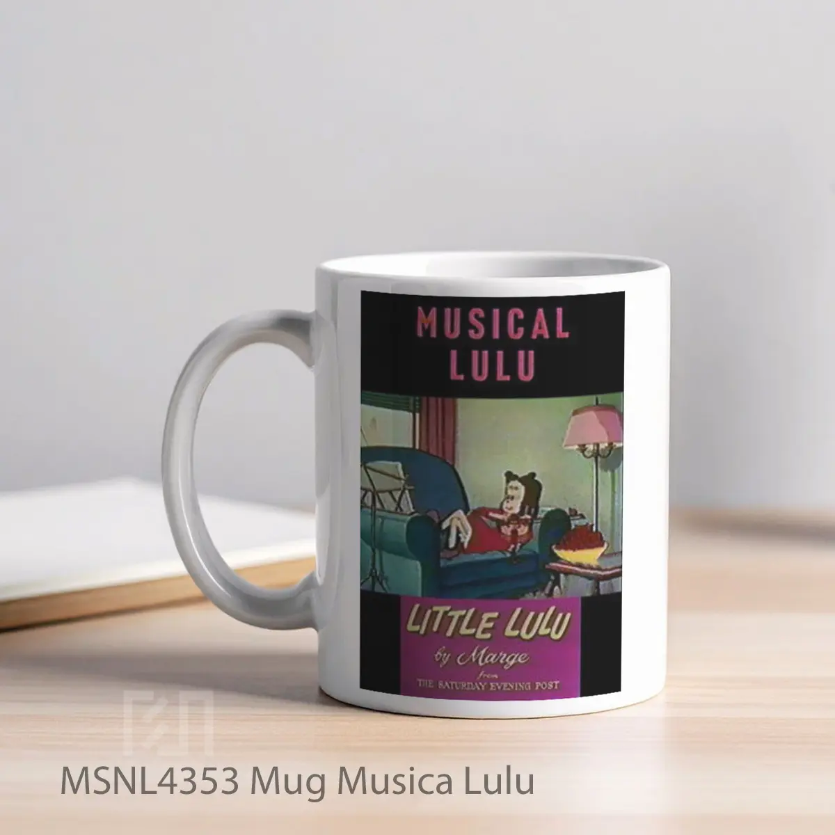 Mug Musica Lulu Gelas Keramik Tema Film MSNL4353 - Tampak Kiri