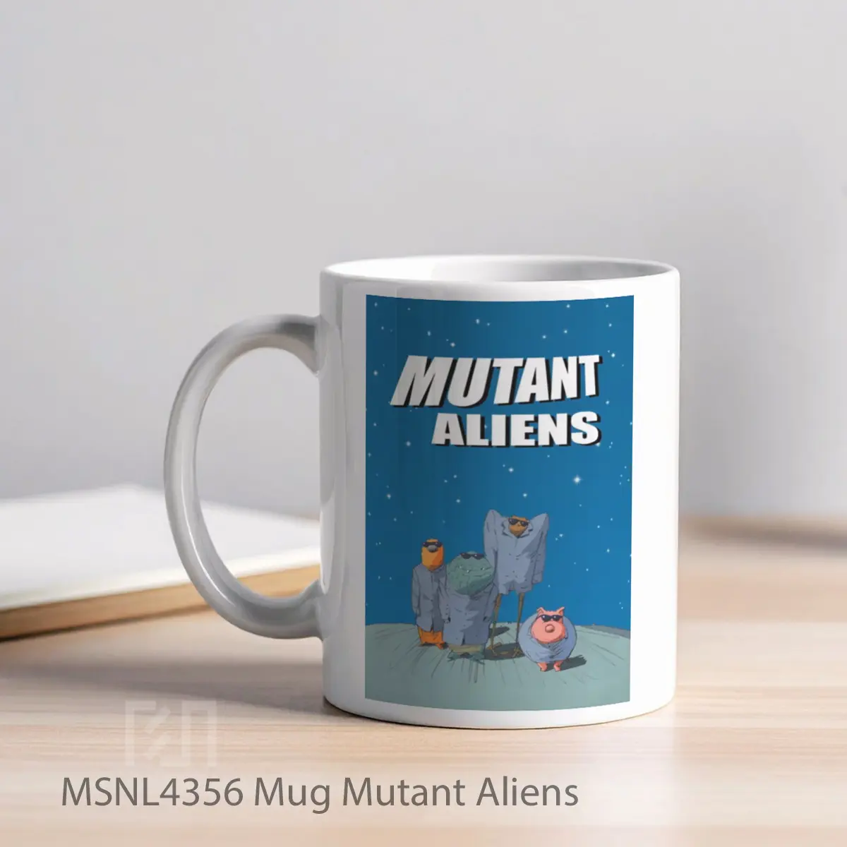 Mug Mutant Aliens Gelas Keramik Tema Film MSNL4356 - Tampak Kiri