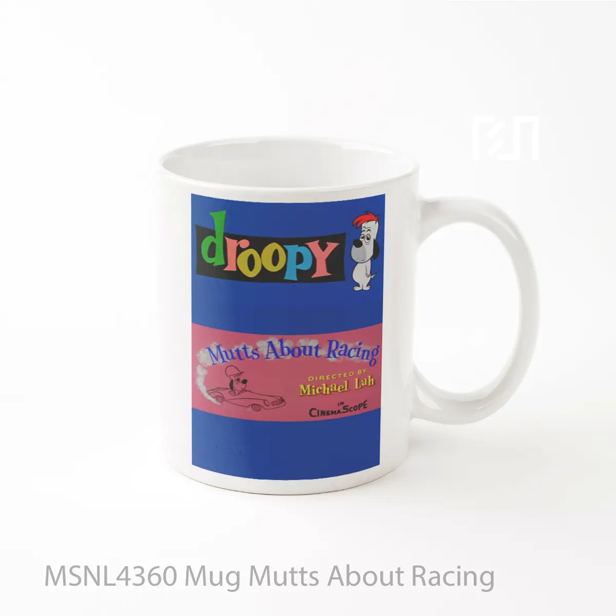 Mug Mutts About Racing Gelas Keramik Tema Film MSNL4360