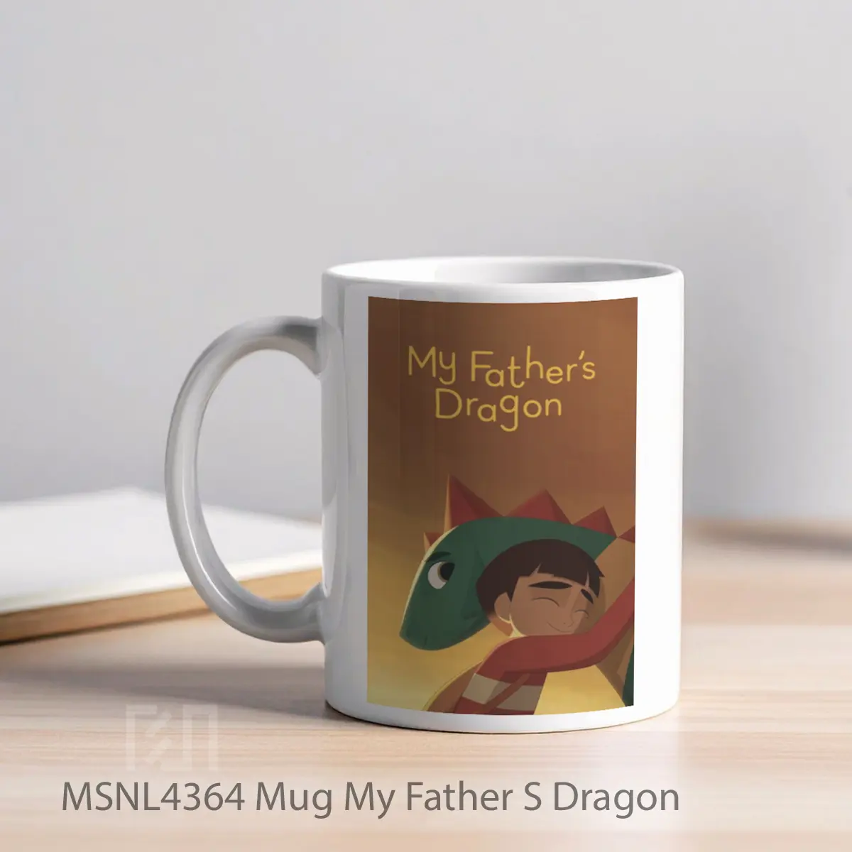 Mug My Father S Dragon Gelas Keramik Tema Film MSNL4364 - Tampak Kiri