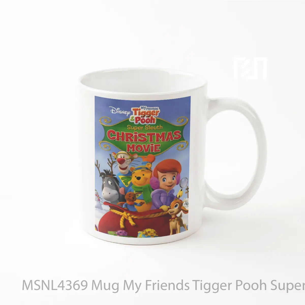 Mug My Friends Tigger Pooh Super Sleuth Christmas Movie Gelas Keramik Tema Film MSNL4369