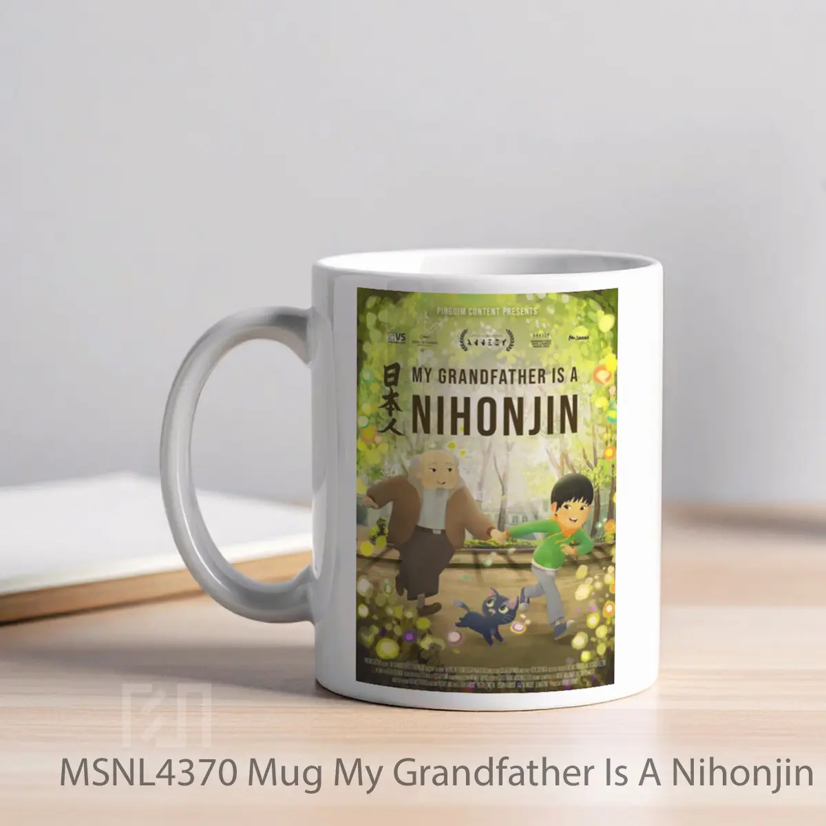 Mug My Grandfather Is A Nihonjin Gelas Keramik Tema Film MSNL4370 - Tampak Kiri