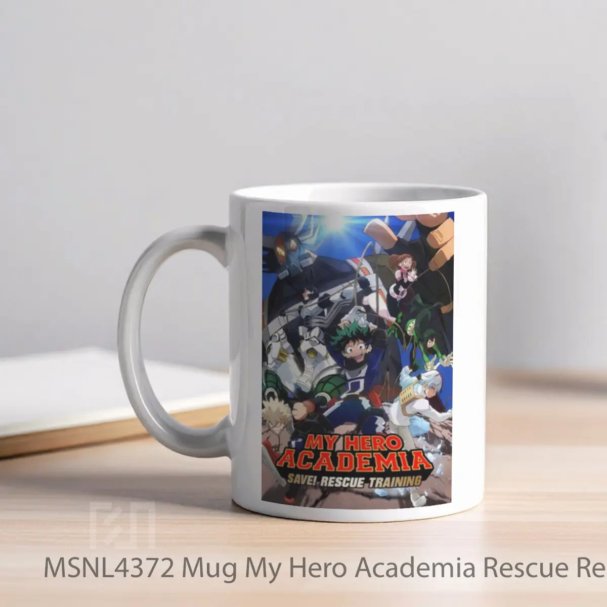 Mug My Hero Academia Rescue Rescue Training Gelas Keramik Tema Film MSNL4372 - Tampak Kiri